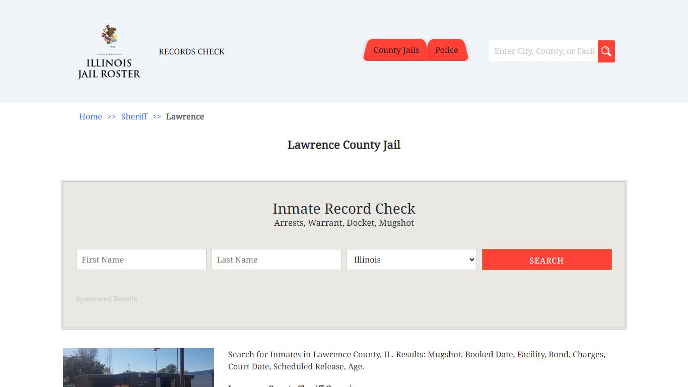 Lawrence County Jail - Jail Roster Search